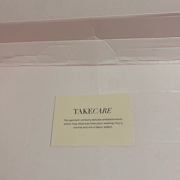 New in Box Oh Polly full length long sleeve pearl accented sheer bridal robe - Picture 13 of 14